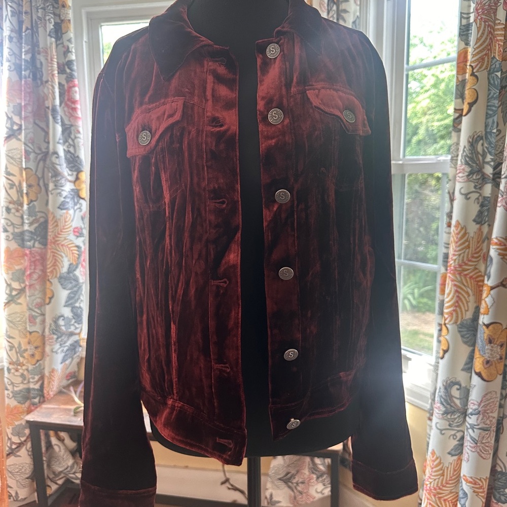Velvet Burgundy Jacket